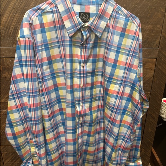Jos. A. Bank Multicolor Plaid Men's Shirt - Picture 1 of 3